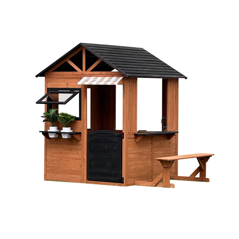 Wooden Dollhouse for Kids Four - огляд і ціна Kids Outdoor Climbing Frame