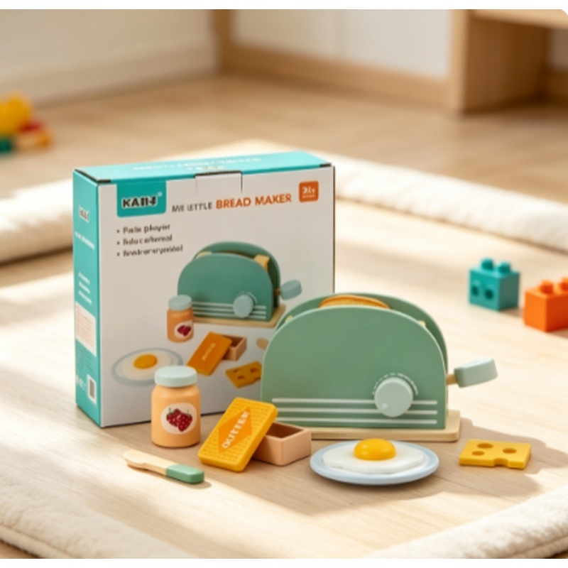 Wooden Simulation Toaster Toy  - огляд і ціна Kids Outdoor Kitchen Accessories